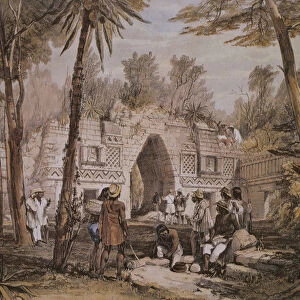 Arch of Labna, Yucatan, Mexico, illustration from Views of Ancient Monuments in