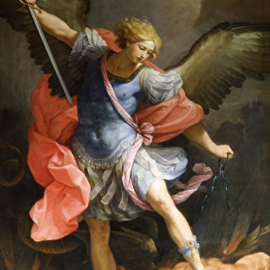 Archangel Michael Defeating Satan, c. 1636 (oil on canvas)