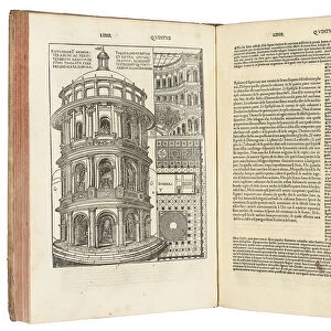 De Architectura Libri Dece bu Marcus Pollio Vitruvius, 1521 (woodcut & print)