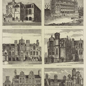 Architecture of the London School Board (engraving)