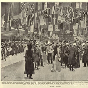 The Arrival at Paddington, a Greeting from Princess of Wales (litho)