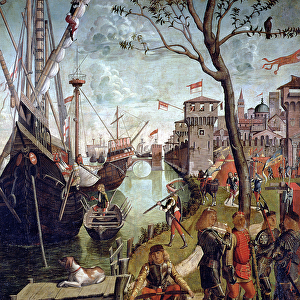 Arrival of St. Ursula during the Siege of Cologne, from the St