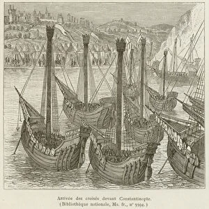 Arrivee des croises devant Constantinople (engraving)