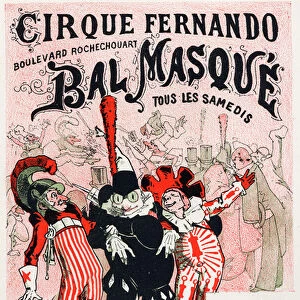 Art. Entertainment. Fernando circuss Masquerade Ball, Paris