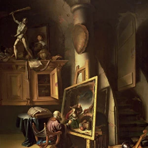 An Artist in his Studio, 1635 (panel)