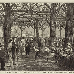 Our Artist in the United States, XV, an Afternoon in the Central Park, New York (engraving)