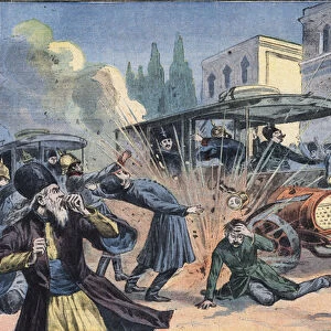 Attack on the Shah of Persia Mohammad Ali Shah Qajar (1872-1925)