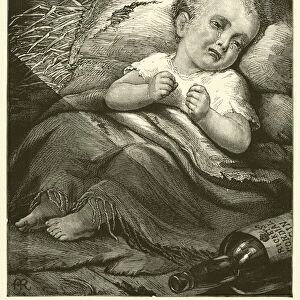 The Two Babies, a Contrast (engraving)