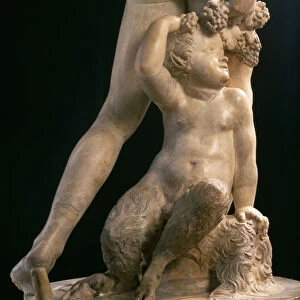 Bacchus, detail of bottom half, sculpture by Jacopo Sansovino (1486-1570) (marble