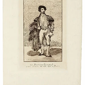 The Ballet Dancer (Don Mariano Camprubi), 1862-63 (etching in brown on cream laid paper)