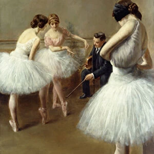 The Ballet Lesson, 1914 (oil on canvas)