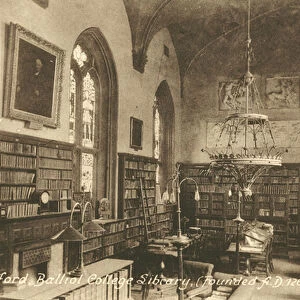 Balliol College Library, Oxford (b / w photo)