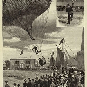 The Balloon at the Royal Naval Exhibition (engraving)
