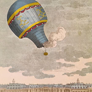 The Ballooning Experiment at the Chateau de Versailles, 19th September, 1783 (coloured