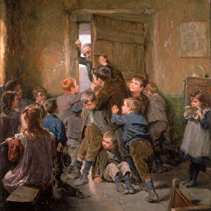 Barred Out (29th May), 1896 (oil on canvas)