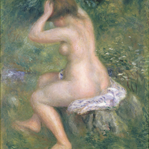 A Bather, c. 1885-90 (oil on canvas)