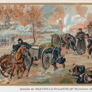 The Battle of Beaune-La-Rolande (chromolitho)