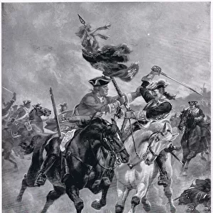 The Battle of Blenheim, c. 1910 (litho)
