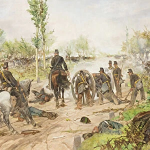 The battle of Custoza, 1880, Giovanni Fattori (painting)