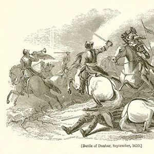 Battle of Dunbar, September, 1650 (engraving)
