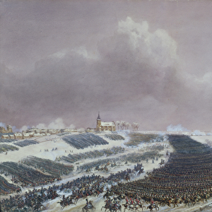 The Battle of Eylau, 8th February 1807 (w / c on paper)