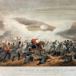 The Battle of Inkermann on 5th November, 1854, engraved by Edmund Walker (fl