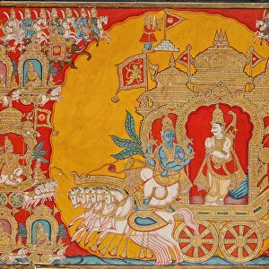 The Battle of Kurukshetra, from Mysore, India, 1800-25