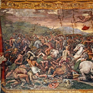 The Battle of Milvian Bridge in the Room of Constantine, 1517-24 (fresco)