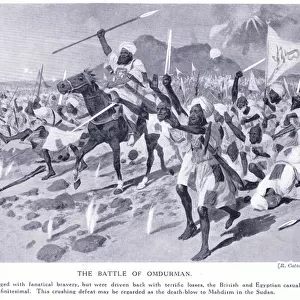 The Battle of Omdurman 1898 AD, c. 1920 (litho)