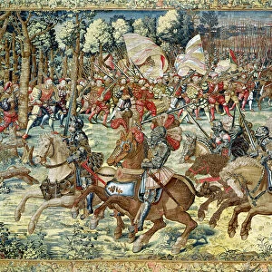 The Battle of Pavia. The Advance of Charles V (1500-58) (tapestry