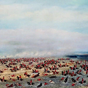 Battle of Tuyuti, from the paintings depicting the Triple Alliance War, 1866 (oil on canvas)