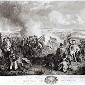 The Battle of Waterloo, 18th June 1815, engraved by John Burnet (1784-1868), 1819