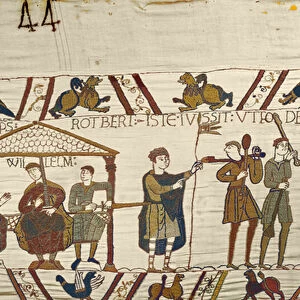Bayeux tapestry, known as Embroidery of Queen Mathilde, 1077 (tapestry)