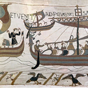 Bayeux Tapestry or Queen Matilda embroidery, 1077