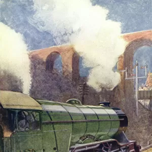 A Beautiful Express Locomotive (colour litho)
