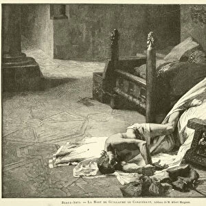 Beaux-Arts, La Mort de Guillaume le Conquerant, tableau de M Albert Maignan (engraving)