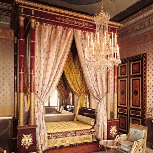 Bedroom of Queen Hortense de Beauharnais (1783-1837) (photo)