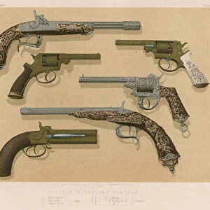 Belgian and English Pistols (chromolitho)