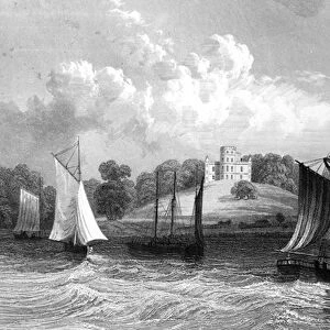 Belmont Castle, near Grays Thurrock, Essex, engraved by Henry Wallis, 1832 (engraving)