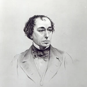 Benjamin Disraeli, 1st Earl Beaconsfield (engraving) (b / w photo)
