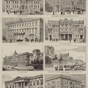 The Berlin Congress, the Royal Castle and Ambassadorial Residences in Berlin (engraving)