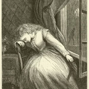 Bertie was gone forth into the great cold world alone (engraving)