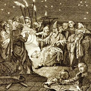 The Bezel of Holland, Astronomy and The Spectacle of Nature, 1755 (engraving)