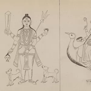 Bhairava and Saraswati (engraving)