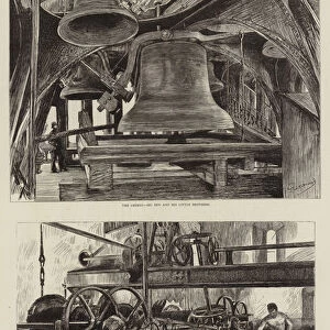 "Big Ben"and the Clock Tower, Westminster Palace (litho)