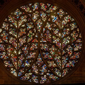 The "Bishops Eye"with many reset fragments (rose window - internal)