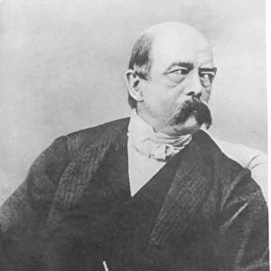 Bismarck in 1866 as Minister-President of Prussia, 1866 (b / w photo)