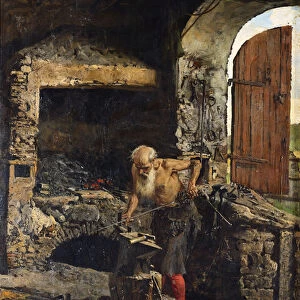 Bladesmith, 1867 (oil on canvas)
