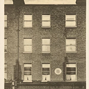 Blandford Street, Michael Faradays house, Marylebone, London (b / w photo)