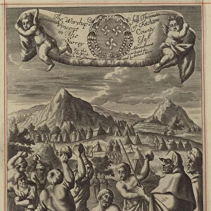 The Blasphemors stoned (engraving)
